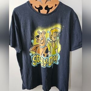 SCOOBY DOO & SHAGGY Men's Black Tee Shirt